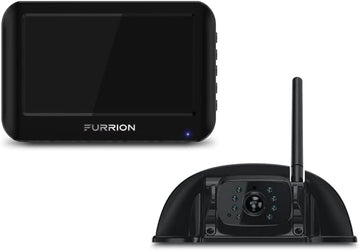 Furrion Vision S Wireless RV Backup Camera System with 4.3-Inch Monitor, 1 Rear Sharkfin, Infrared Night Vision, Wide-Angle View, Hi-Res, IP65 Waterproof, Motion Detection, Microphone - FOS43TASF 4.3" Monitor w/ Cam for Rear Bracket