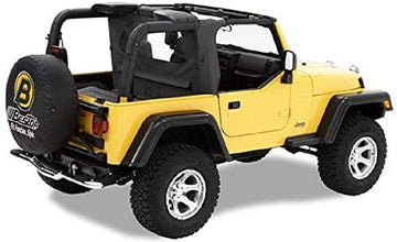 Bestop 80035-35 Black Diamond Wraparound Windjammer Wind Break for 03-06 Wrangler TJ Including Unlimited
