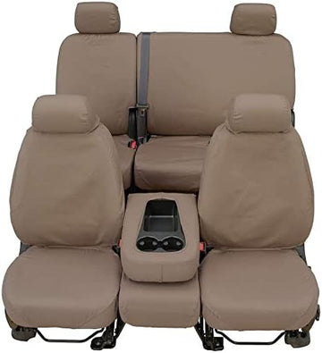 Covercraft SS2459PCCH SeatSaver Front Row Custom Fit Seat Cover for Select Ram 1500 Models - Polycotton (Charcoal)
