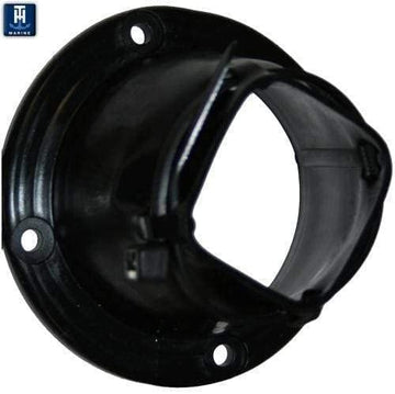 6" Low Profile Screw Out Textured Deck Plate w/Molded Gasket- Black