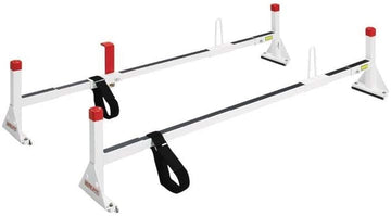 Weather Guard 205-3 All-Purpose White Powder Coated Full Size Van Ladder Rack
