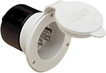 ParkPower 150BBIWRV 15 Amp White Power Inlet