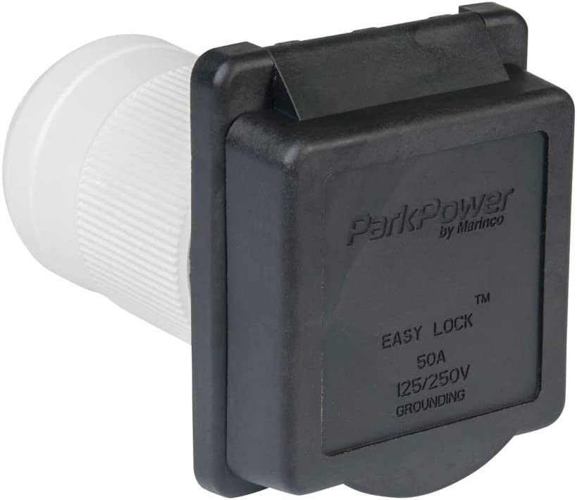 ParkPower 50ARVIB Inlet - 50A, Black, 125V Locking