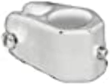 Whitecap 3406WP Nylon Jaw Slide for 3/4" Round Tubing - White