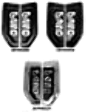17-C F250 LIGHTED EMBLEM 2-PC KIT FENDER EMBLEM CHROME-AMBER/RED/WHITE/BLUE