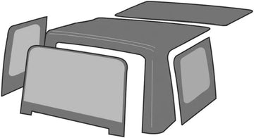 Rampage 98935 Soft Top - Suzuki/Geo Soft Top Diamond Black