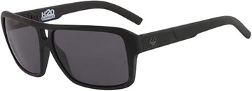Dragon Mens The Jam Sunglasses - Matte Black H2O Frame | LL Smoke Polar Lens