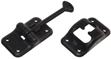 RV Designer E232 Black 3.5" Plastic T Style Entry Door Holder 3-1/2 inch Black