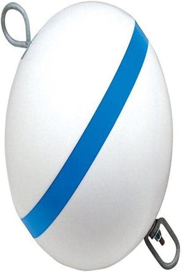 Taylor Made Products 22170, Sur-Moor Traditional Boat Mooring Buoy, Blue Stripe, 12 inch, White