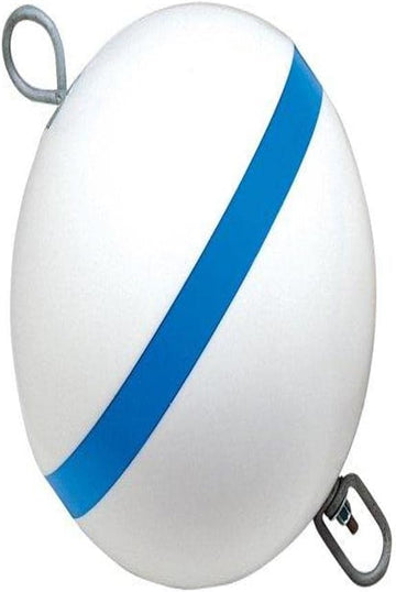 Taylor Made Products 22171, Sur-Moor Traditional Boat Mooring Buoy, Blue Stripe, 15 inch, White
