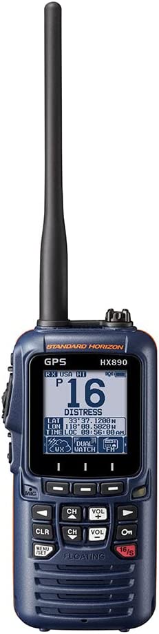 Standard Horizon HX890NB Floating 6 Watt Class H DSC Handheld VHF/GPS - Navy Blue