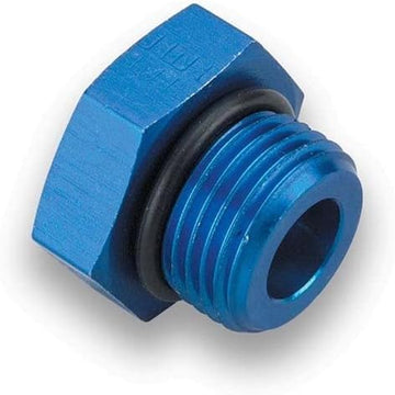 Earl's 981412 Blue Anodized Aluminum -12AN O-ring Seal Port Plug Adapter