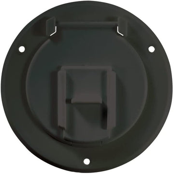 RV Designer Collection B123 Basic Cable Hatch Round Black
