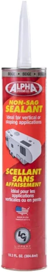 Alpha Systems 862160 N1010 Non-Sag Roof Sealant - 11 oz., Beige