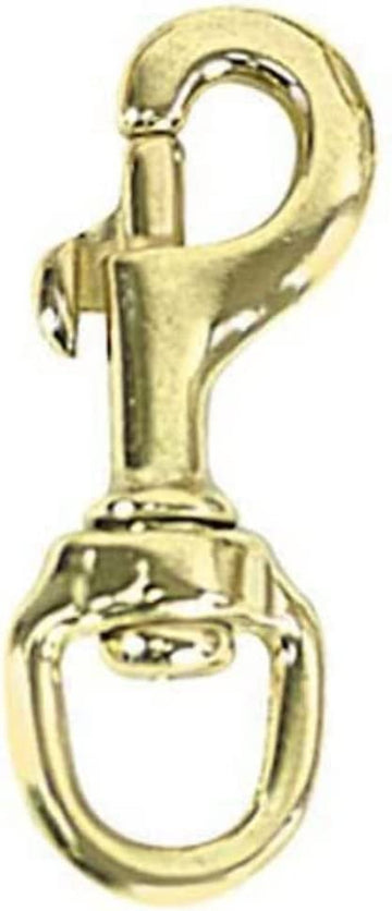 Whitecap S-1101P Swivel Eye Piston Snap, Length 2-3/8'', Hook 1/4'', Eye 3/8"