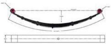 Pro Comp Suspension 51213 Leaf Spring, Front, 2.5"