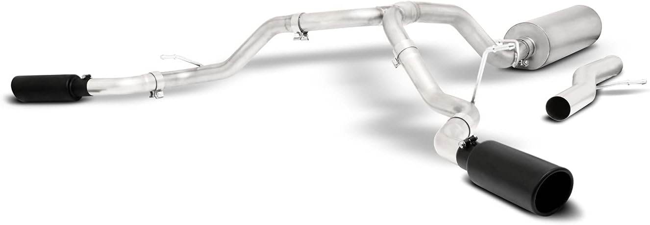 Gibson Performance Exhaust - 65683B - Gibson Performance 65683B Black Elite Cat-Back Dual Extreme Exhaust System