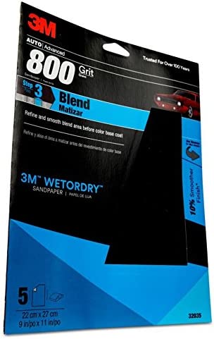 Paper Sheets-Wetordry 9""X 11"" P800 5/Pk 10Pk/Cs