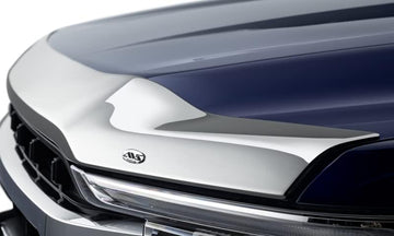 AVS (622196) 21-23 Ford F-150 (Excl. Tremor/Raptor) Aeroskin Low Profile Hood Shield - Chrome