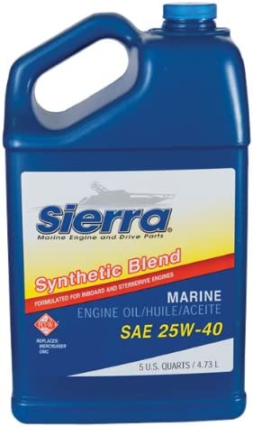 Sierra International 18-9440-4 25W40 Synthetic Blend Marine Engine Oil - 5 Quart