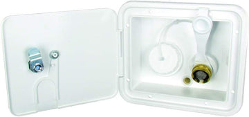 Thetford 94253 City/Gravity Water Center with Keyed Entry and Brass Check Valve - Polar White