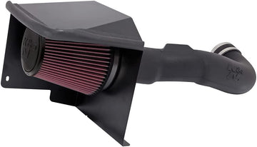 K&N Cold Air Intake Kit with Washable Air Filter: 2009-2014 Chevy/GMC/Cadillac (Silverado 1500, Suburban, Tahoe, Avalanche, Sierra 1500, Yukon, Yukon Denali, Escalade) V8, Black HDPE Tube, 57-3070