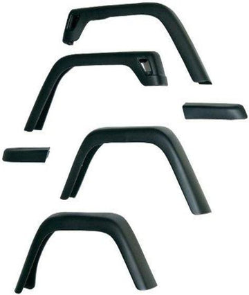 Rugged Ridge 11608.01 7" Wide Fender Flare - 6 Piece