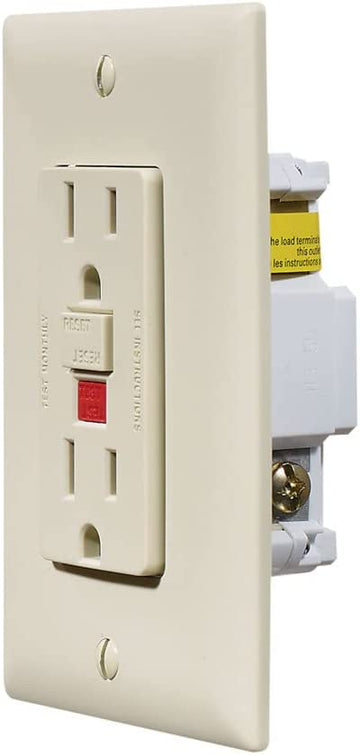 RV Designer Collection S803 Dual Outlet Gfci W/Cover Plate Ivory