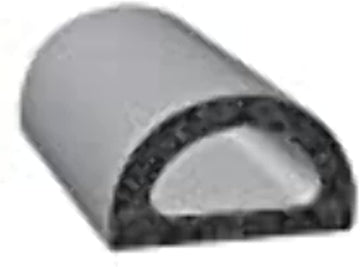 Trim Lok X135HT25 25 ft. EPDM Sponge D Seal with PSA44; Black