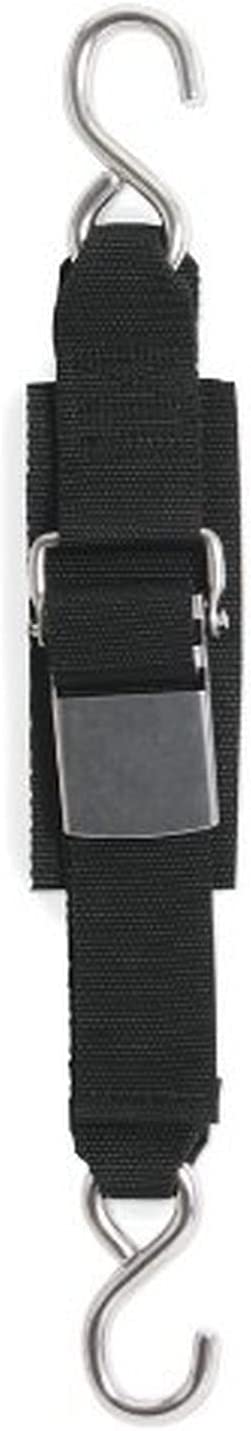 BoatBuckle Stainless Steel Kwik-Lok Transom Tie-Down, 2-Inch x 6-Feet