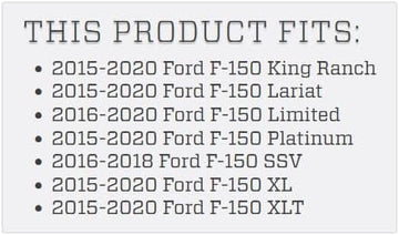 Husky Liners Front & Rear Mud Guards Fits 15-18 F150 w/OE Flares Black Mud Guards - Combo WITH Fender Flares
