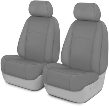Covercraft Carhartt SeatSaver Custom Seat Covers | SSC3473CAGY | 1st Row Bucket Seats | for 2019-2020 Ford F-150 (Excludes Raptor), 2019-2022 F-250/F-350 | Gravel