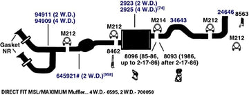 AP Exhaust Products 6595 Exhaust Muffler