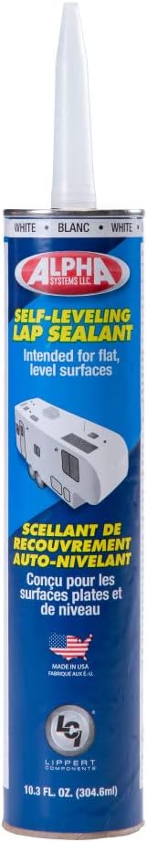 Alpha Systems 862144 N1021 High Solids Low V.O.C. Self-Leveling Sealant - 11 oz. Tube, White