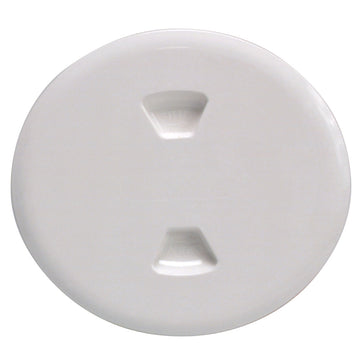 Beckson 5" Twist-Out Deck Plate - White