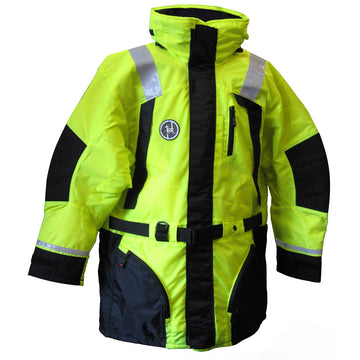 First Watch Hi-Vis Flotation Coat - Hi-Vis Yellow/Black - Small