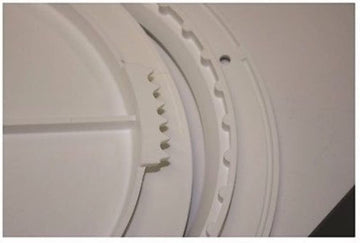 6" Cam- Out Deck Plate - Polar White