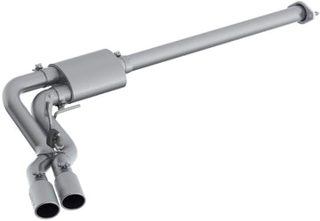 MBRP S5260AL 3" Aluminum Single Side Dual Outlet in Front of Rear Wheel (Cat Back) Aluminized Steel