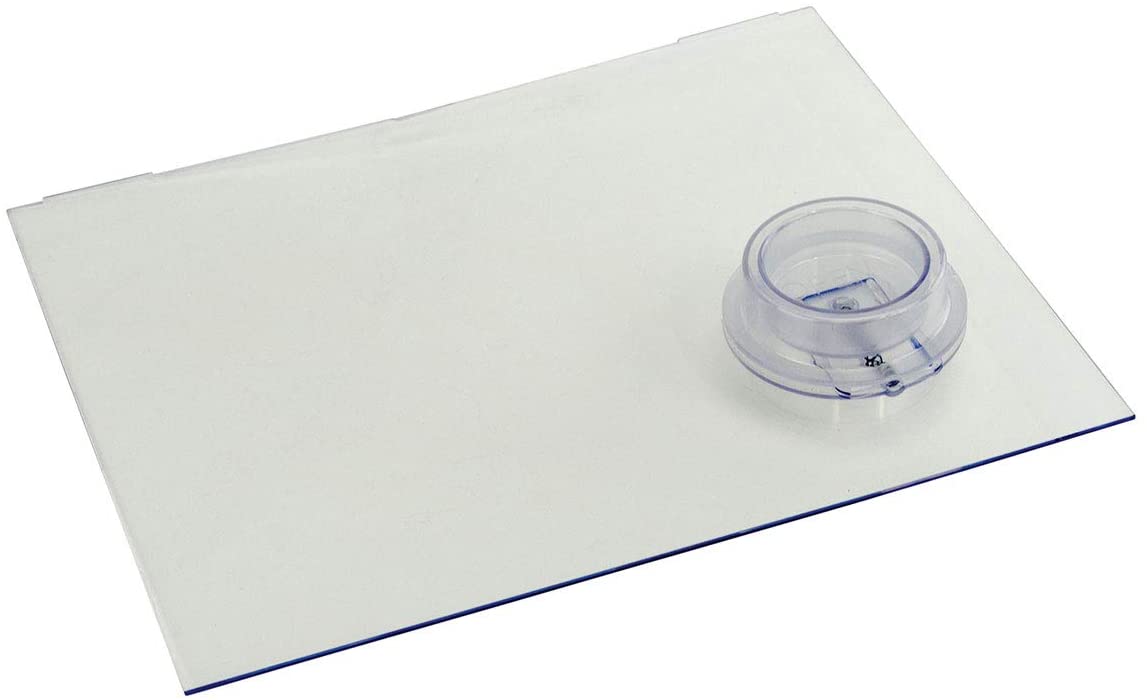 Lippert 239061 Screen Door Slider Panel with Push-Down Knob Opener 12" x 9.75" Clear