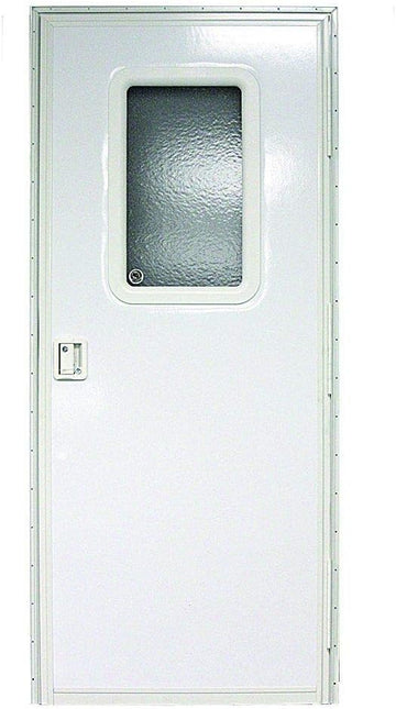 Lippert Components v000042629 Polar White 24" x 68" RV Right Square Entry Door Polar White 24 Inch x 68 Inch