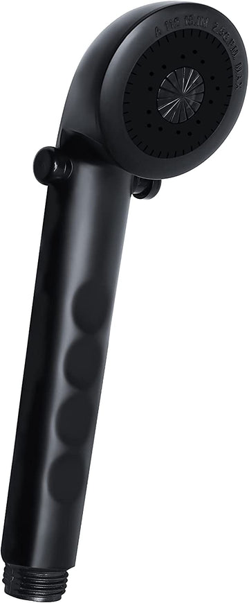Dura Faucet DF-SA135-MB Economical Shower Head - Handheld Replacement RV Shower Head Wand - Universal Water Saving Shower Head with Flow Control Trickle Switch (Matte Black) Shower Head Matte Black