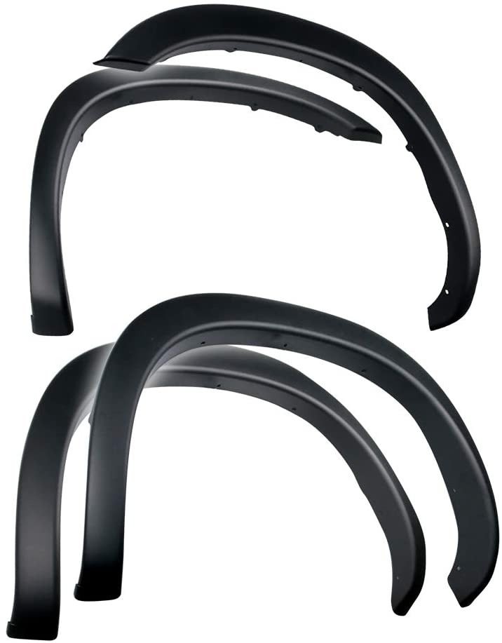 Tyger Auto Ram Fender Flare Set Paintable Black 4pcs