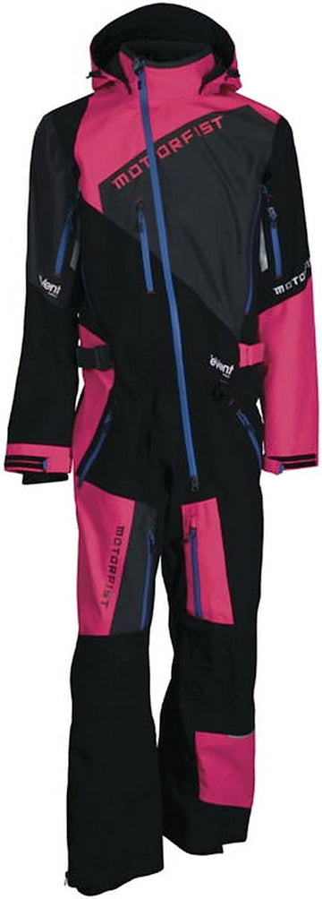 Motorfist Blitz II Mens Snow Monosuit Black/Pink XL