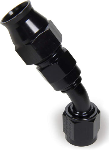 FRAGOLA 2504506 Black 45 Degree, 6 6 an Female Fitting, End, Race-Rite, PTFE Hose, Swivel