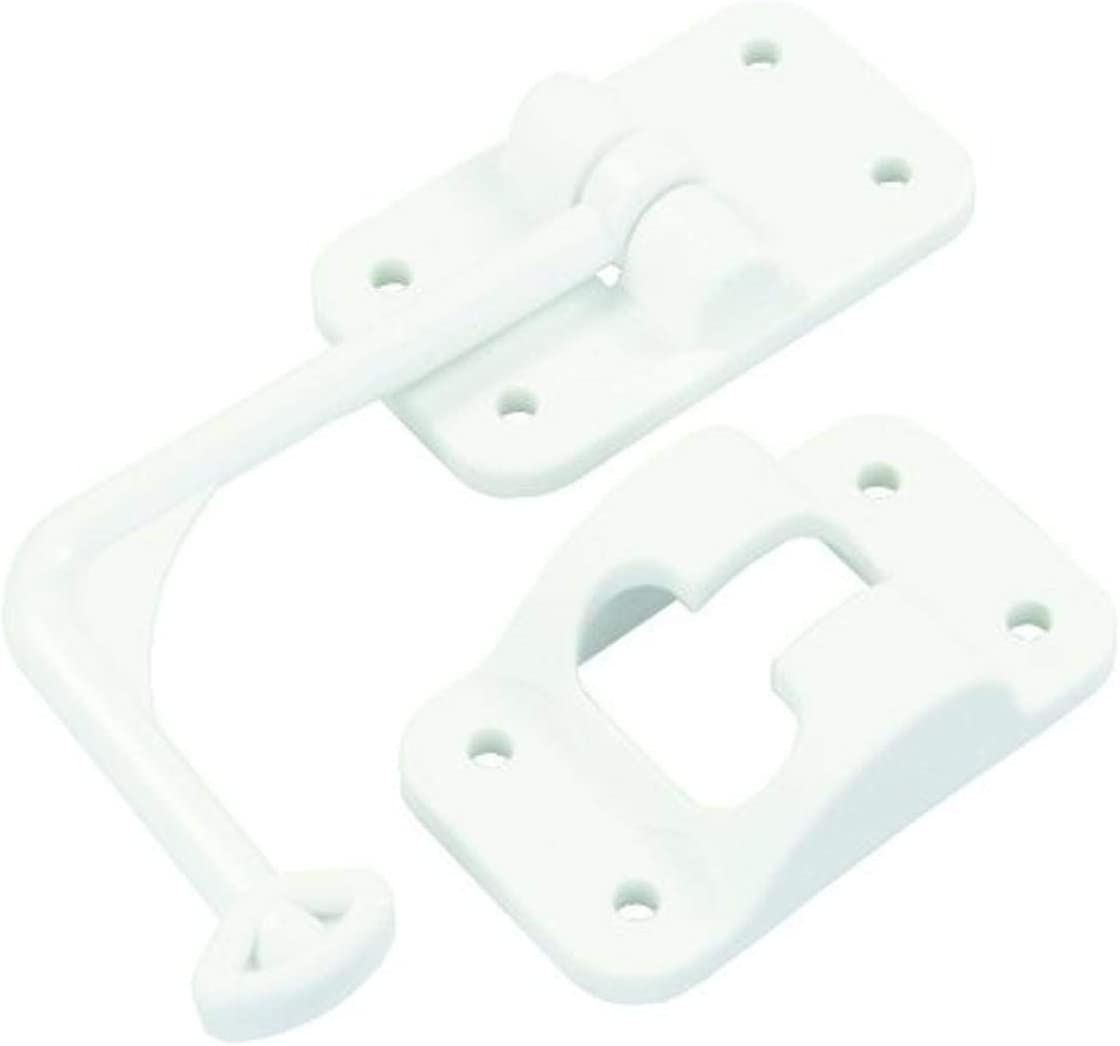 JR Products 10605 Polar White Angled T-Style Door Holder