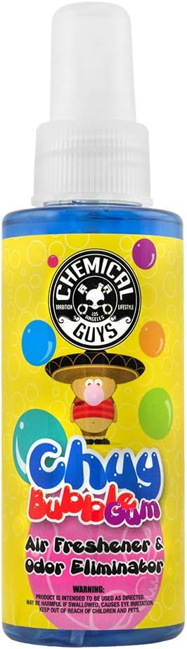 Chemical Guys AIR_221_04 Chuy Bubble Gum Premium Air Freshener and Odor Eliminator, 4 oz 4 oz Bubble Gum