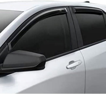 Auto Vent Shade 94427 Original Vent Visor Side Window Deflector Dark Smoke, 4-Piece Set for 2014-2018 Toyota Highlander Outside Mount - Smoke