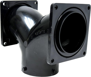 Valterra T1039 Two-Way Ell with 3" Bayonet x 3" Rotating Flange x 3" Rotating Flange