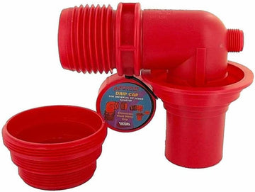 Valterra F02-3305VP EZ Coupler 90° Sewer Adapter and Thread Attachment - Red