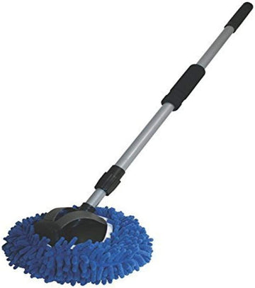 Carrand 93303 9" 2-in-1 Long Chenille Microfiber Wash Mop with 48" Extension Pole 1 Pack